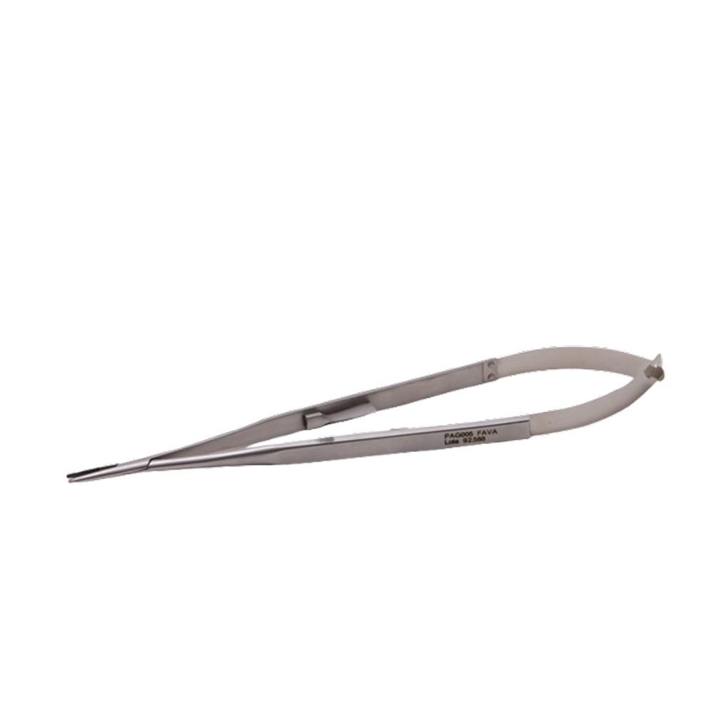 Porta Agulha Ojuara Liso c/Widia Reto 18 CM